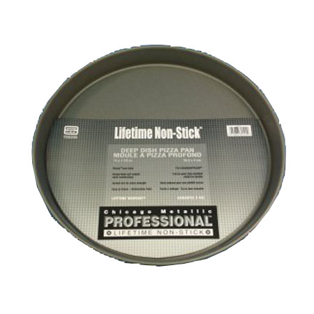 Chicago Metallic Non-Stick Round Deep Dish Pizza Pan 14in X 1.5in