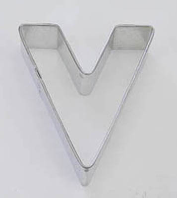 Letter V TBK Cookie Cutter