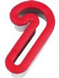 Candy Cane Comfort Grip Cutter