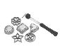 Swedish Rosette Timbale Set - Cast Aluminum