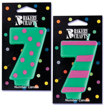 Number 7 Candle