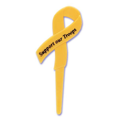 Yellow Ribbon Support Cupcake Picks