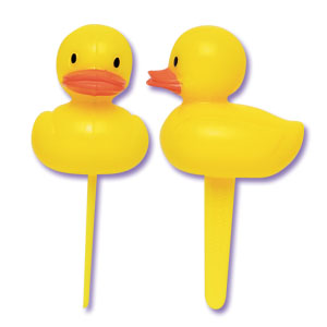 Yellow Rubber Ducky 3-D Cupcake Picks