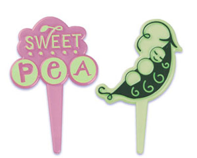 Sweet Pea Cupcake Picks