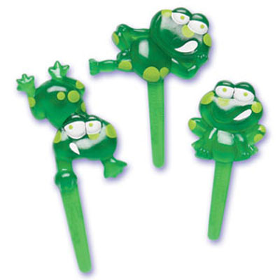 Hoppy Frogs Puffy Cupcake Picks