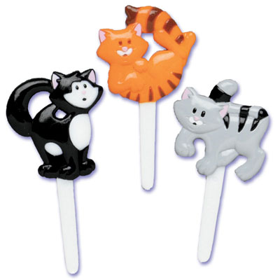 Kitty Cats Puffy Cupcake Picks