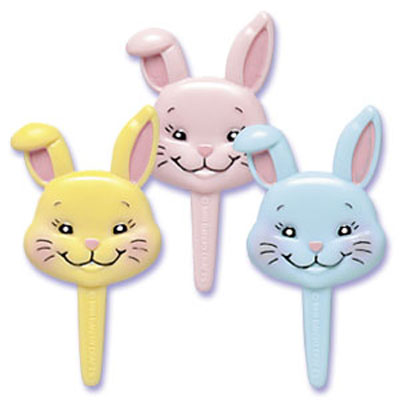 Easter Bunny Cupcake Picks