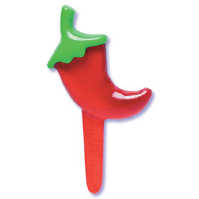Chili Pepper Puffy Cupcake Picks