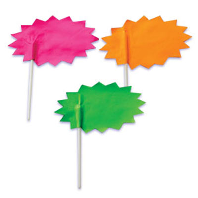 Starburst Signs Cupcake Picks