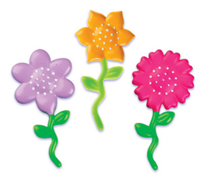 Happy Flowers Cupcake Picks