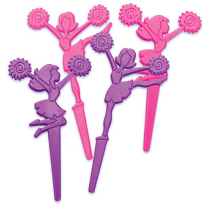 Cheerleader Cupcake Picks
