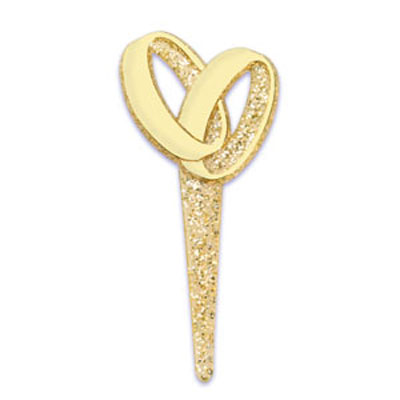 Gold Wedding Bands Cupcake  Picks