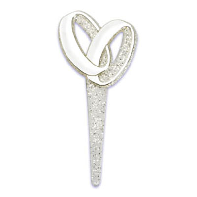 Silver Wedding Bands Cupcake Picks