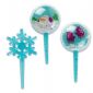 Snow Globe and Snowflake Glitter Cupcake Picks