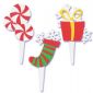 Christmas Icon Puffy Cupcake Picks