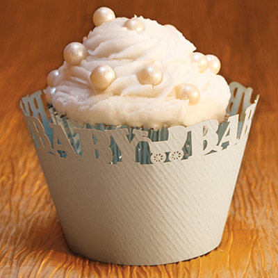 Cupcake Wrappers Baby Ocean Design