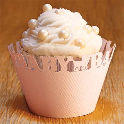 Cupcake Wrappers Baby Blush Design