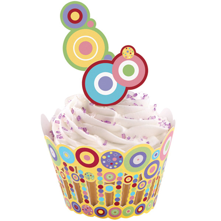 Sweet Dots Cupcake Wraps'n Pix