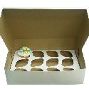 2-Piece Cupcake Box | Holds 12 Cupcakes Securely