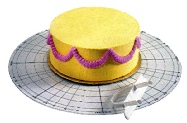 Simple Designs For Cakes. Cake dividing wheel marks up