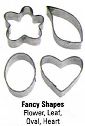 Fancy Shapes Fondant Cutters