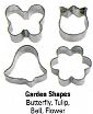 Garden Shape Fondant Cutters