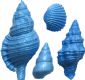 Asst. Seashell Mold 4-cavity