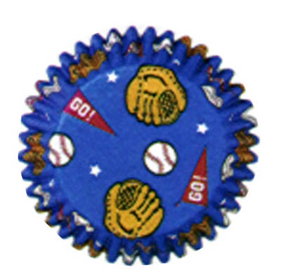 Baseball Baking Cups