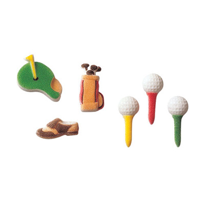 Golf Assortment Sugar Decorations