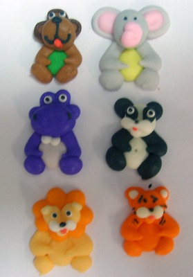 Mini Safari Animals Icing Sugar Decorations