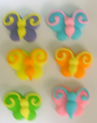 Tiny Butterflies Sugar Decorations
