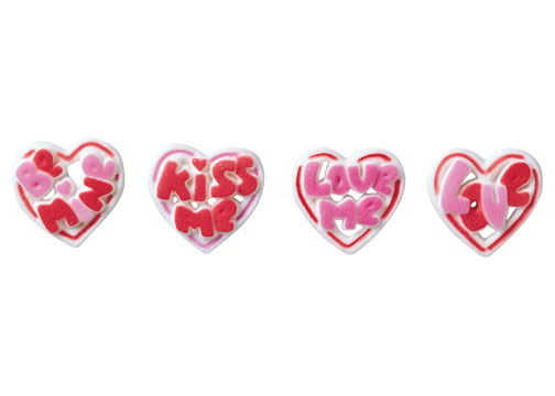 Talking Hearts Sugar Decorations