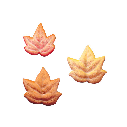 Fall Leaves Assortment Sugar Decorations