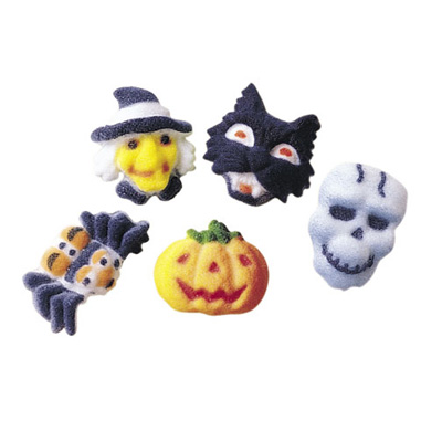 Halloween Fright Assortment Sugar Decorations