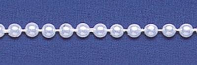 White  6mm Pearl Beading 36ft