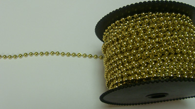 Gold 4mm Pearl Beading 72ft