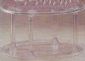17in Crystal-Look Plate & Pillar Set