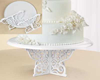 Fancy Scrolls Cake Stand