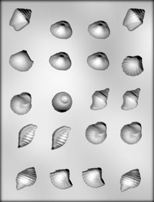 Asst. Sea Shells Chocolate Mold