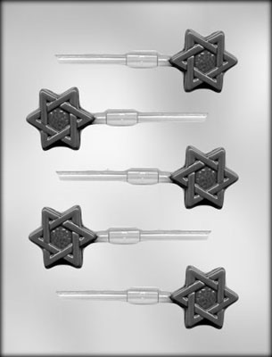 Star Of David Chocolate Sucker Mold