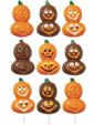 Smiling Pumpkins Lollipop Mold