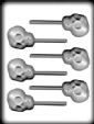 Skull Hard Candy Sucker Mold