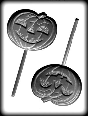 Jack O' Lantern Hard Candy Sucker Mold