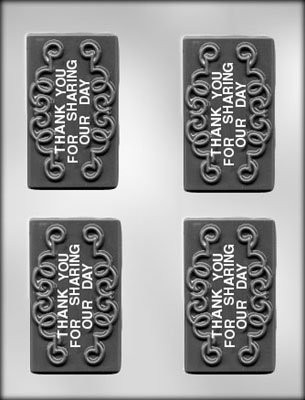 Thank You Bar Candy Mold
