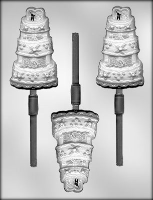 Wedding Cake Chocolate Sucker Candy Mold