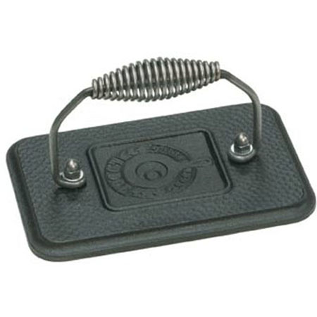 Lodge Cast Iron Grill Press 6-3-4 Inch X 4-1-2 Inch
