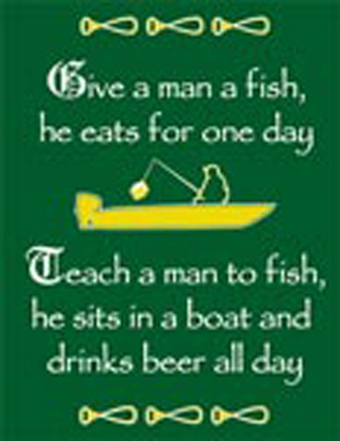 Man Fishing Apron