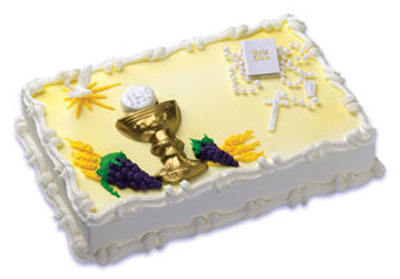 First Communion Chalice with Bible Cake Kit