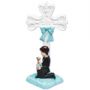 First Communion Boy With Cross Cake Topper