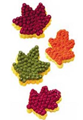 Petite Leaves Icing Decorations